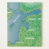Baltische zee kaart planner (Achterkant)