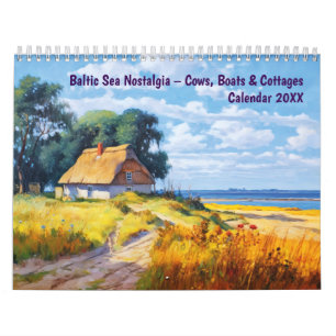 Baltische Zee Nostalgie – Koeien, Botens & Huizen Kalender