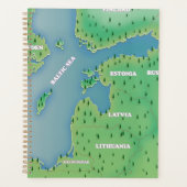 Baltische zeekaart planner (Voorkant)