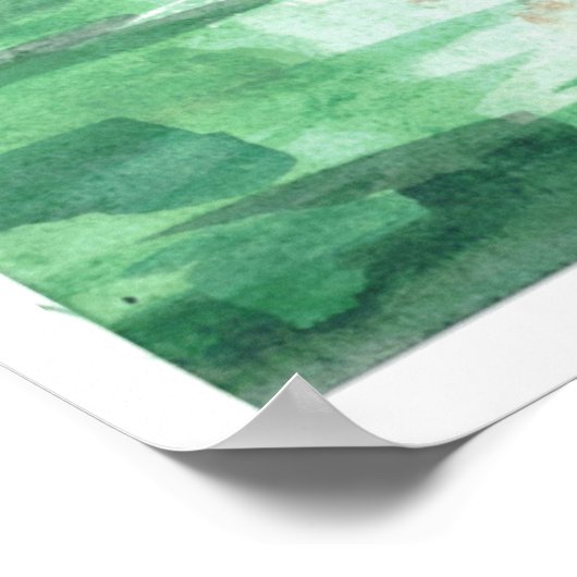 Baltische Zomerzonsondergang Poster (Hoek)