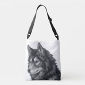Balto Dog Art Crossbody Tas (Achterkant)