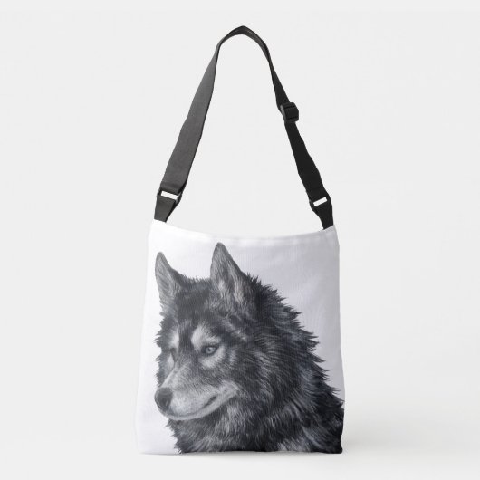 Balto Dog Art Crossbody Tas (Voorkant)