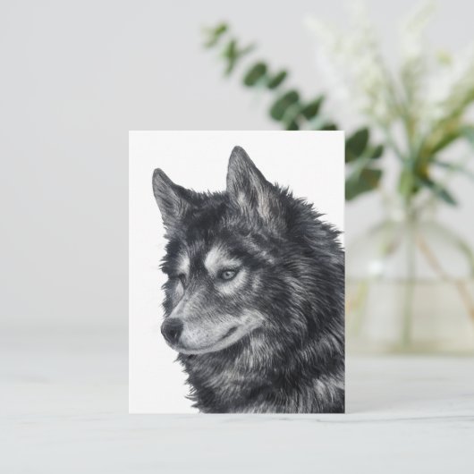 Balto Dog Briefkaart (Staand voorkant)