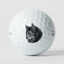 Balto Dog Illustratie Golfballen