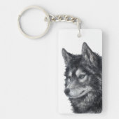 Balto Dog Illustratie Sleutelhanger (Voorkant)