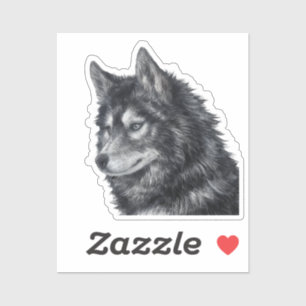 Balto Dog Illustratie Sticker