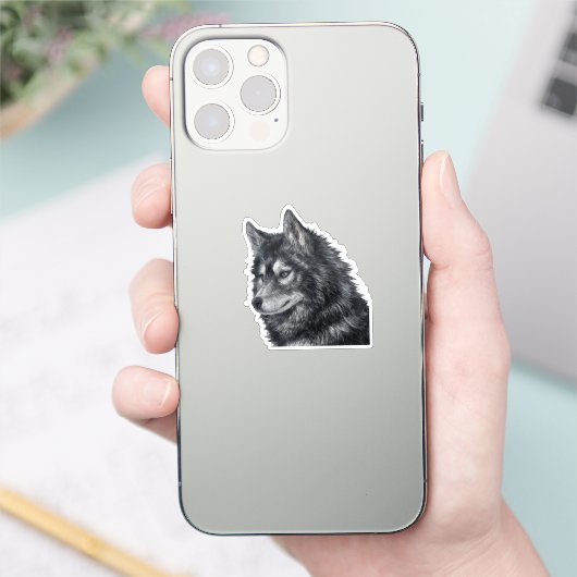 Balto Dog Illustratie Sticker (Telefoon)