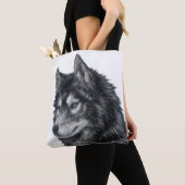 Balto Dog Illustratie Tote Bag (Dichtbij)