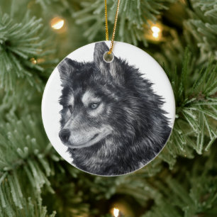 Balto Dog Keramisch Ornament