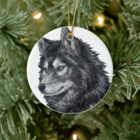Balto Dog Keramisch Ornament (Boom)