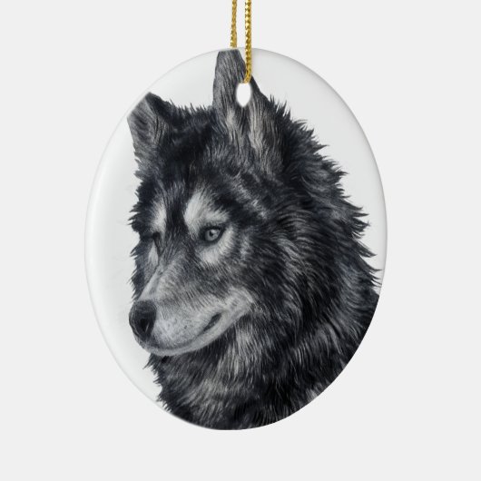 Balto Dog Keramisch Ornament (Rechts)