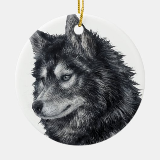 Balto Dog Keramisch Ornament (Voorkant)