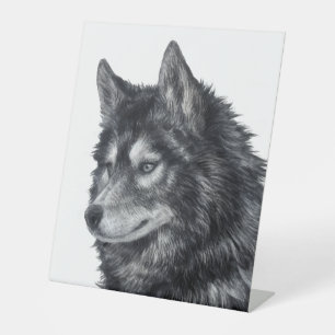 Balto Dog Reclamebord Met Voetstuk