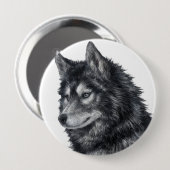 Balto Dog Ronde Button 4,0 Cm (Voorkant /achterkant)