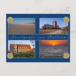 Baltrum Ansichtskarte - Inselgrüße Briefkaart