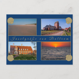 Baltrum Ansichtskarte - Inselgrüße Briefkaart