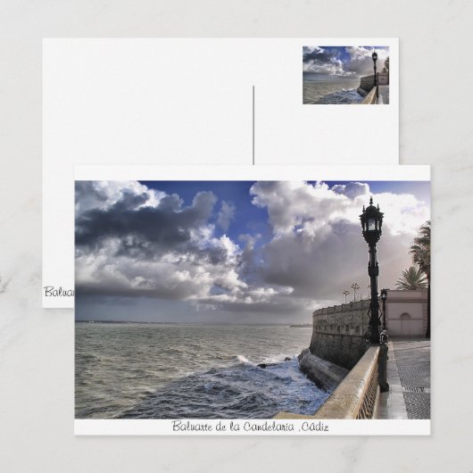 Baluarte de la Candelaria, Cádiz Briefkaart (Voorkant / Achterkant)