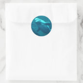 Baluga Whale Ronde Sticker (Tas)