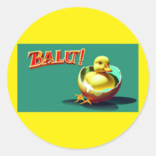 Balut! Een Filipijnse delicatesse Ronde Sticker