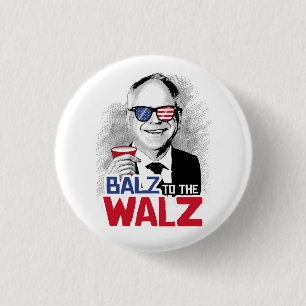 Balz naar de Walz Ronde Button 3,2 Cm