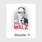 Balz naar de Walz Sticker (Vel)