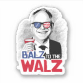 Balz naar de Walz Sticker (Voorkant)