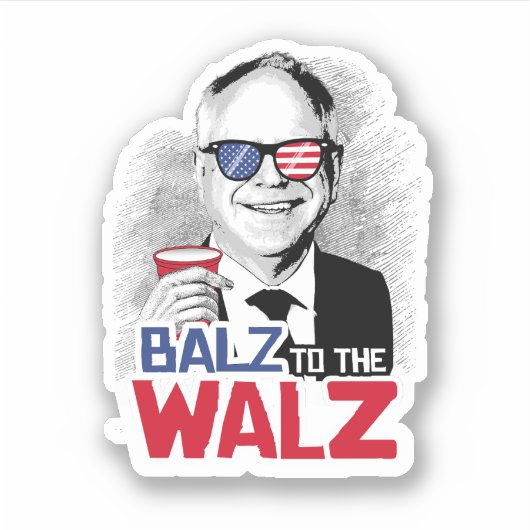 Balz naar de Walz Sticker (Voorkant)