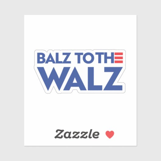 Balz naar de Walz Sticker (Vel)