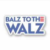 Balz naar de Walz Sticker (Voorkant)