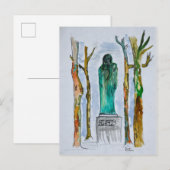 Balzac-standbeeld van Rodin | Parijs, Frankrijk Briefkaart (Voorkant / Achterkant)