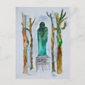 Balzac-standbeeld van Rodin | Parijs, Frankrijk Briefkaart (Voorkant)