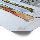 Balzac-standbeeld van Rodin | Parijs, Frankrijk Poster (Hoek)