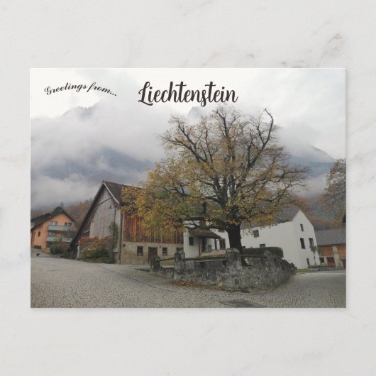 Balzers Liechtenstein Briefkaart (Voorkant)