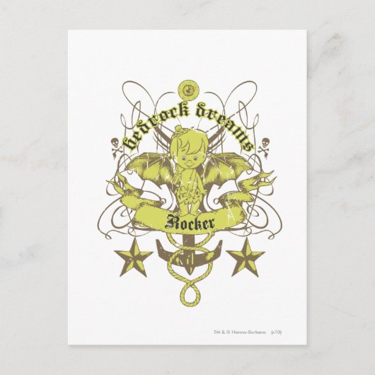 Bam Bam Bedrock Dreams Briefkaart (Voorkant)