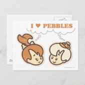 Bam Bam houdt van PEBBLES™ Briefkaart (Voorkant / Achterkant)