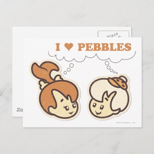 Bam Bam houdt van PEBBLES™ Briefkaart (Voorkant / Achterkant)