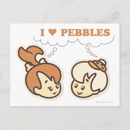 Bam Bam houdt van PEBBLES™ Briefkaart (Voorkant)