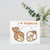 Bam Bam houdt van PEBBLES™ Briefkaart (Staand voorkant)