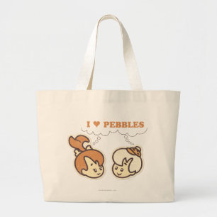 Bam Bam houdt van PEBBLES™ Grote Tote Bag