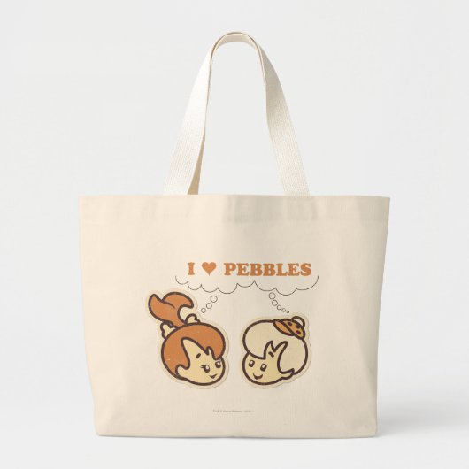 Bam Bam houdt van PEBBLES™ Grote Tote Bag (Voorkant)