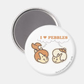 Bam Bam houdt van PEBBLES™ Magneet (Voorkant / Achterkant)