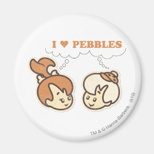 Bam Bam houdt van PEBBLES™ Magneet