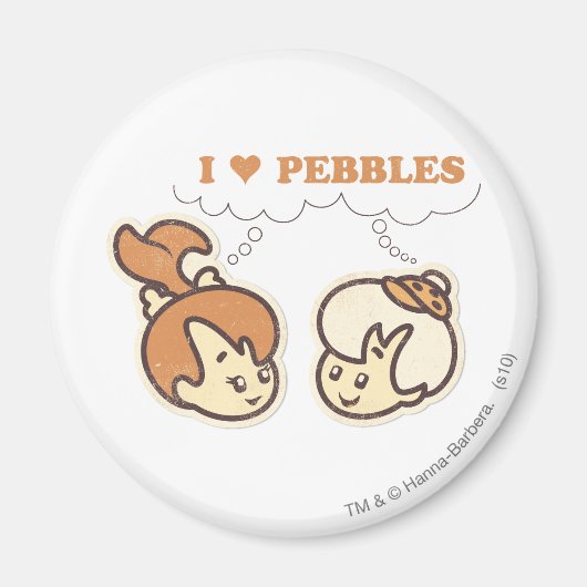 Bam Bam houdt van PEBBLES™ Magneet (Voorkant)