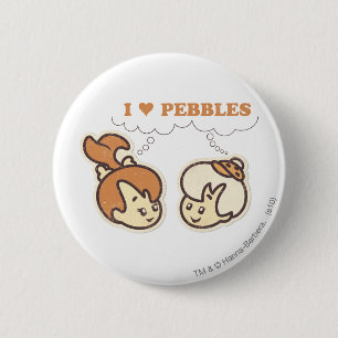 Bam Bam houdt van PEBBLES™ Ronde Button 5,7 Cm