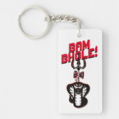 "BAM BHOLE" LORD SHIVA'S NAAG EN TRISHUL SLEUTELHANGER (Voorkant)