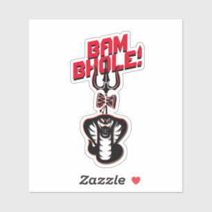 "BAM BHOLE" LORD SHIVA'S NAAG EN TRISHUL STICKER