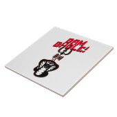 "BAM BHOLE" LORD SHIVA'S NAAG EN TRISHUL TEGELTJE (Zijkant)