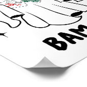 Bam Boo Halloween Ghost Mahjong Funny Costume Game Poster (Hoek)