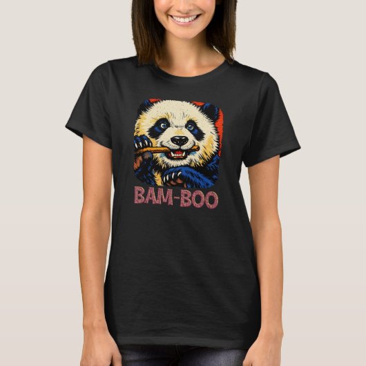 Bam-Boo Panda Beer T-shirt (Voorkant)