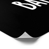 Bam-boo-zled Funny Halloween Ghost Pun Dark BG Poster (Hoek)